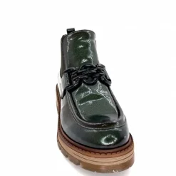 Masculin<Ivoire0036a Bottines Ivoire Cv5059 Vernis Olive Vert