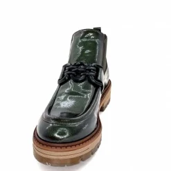 Masculin<Ivoire0036a Bottines Ivoire Cv5059 Vernis Olive Vert