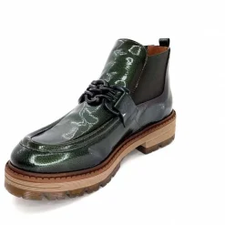 Masculin<Ivoire0036a Bottines Ivoire Cv5059 Vernis Olive Vert