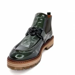 Masculin<Ivoire0036a Bottines Ivoire Cv5059 Vernis Olive Vert