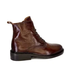 Basic|Bottines<Ivoire0460a Bottines Ivoire Jobert Cuir Marron