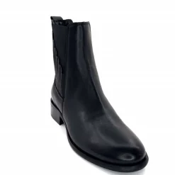 Masculin|Basic<marcha / m.moustafa Bottines Ivoire Lot 3068 Cuir Noir
