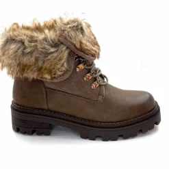 Montagne|Fourrure<svetonio - h.l calzature srl Bottines Ivoire Qbm229108-28 Cuir &amp; Daim Taupe