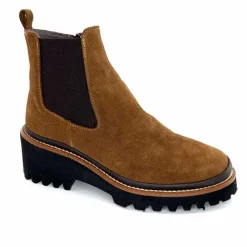 Masculin|Elégant<XSA Bottines Légère 9829 Cuir Daim Marron