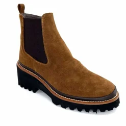Masculin|Elégant<XSA Bottines Légère 9829 Cuir Daim Marron