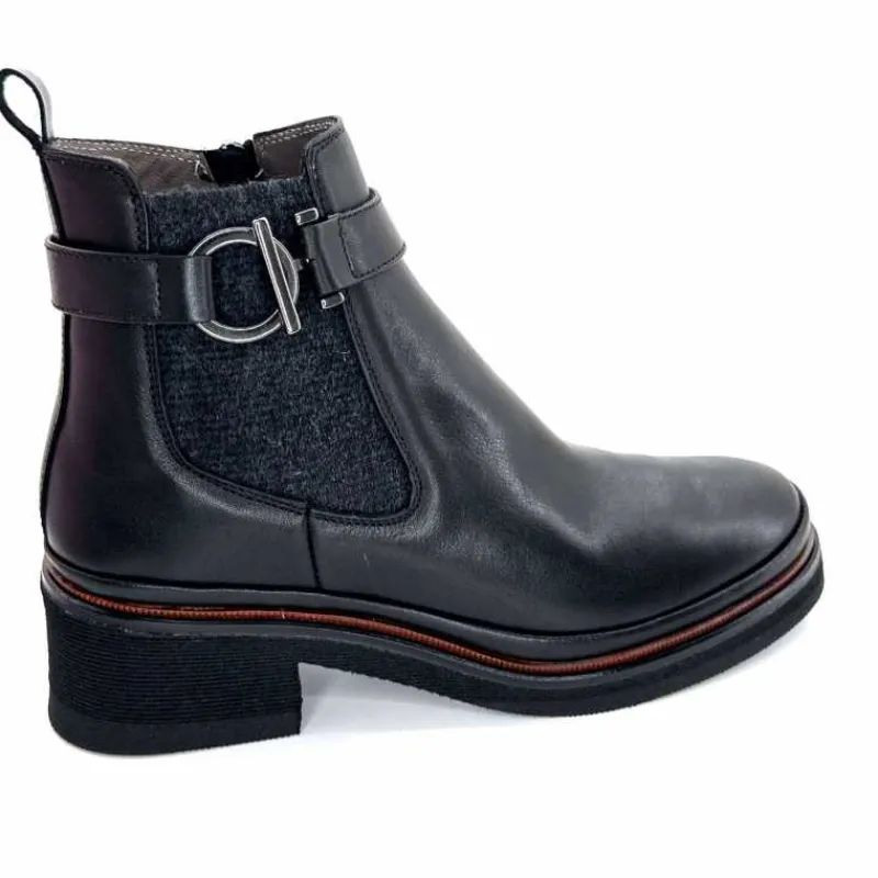 Bottines<XSA Bottines Légères 0180 Cuir Noir