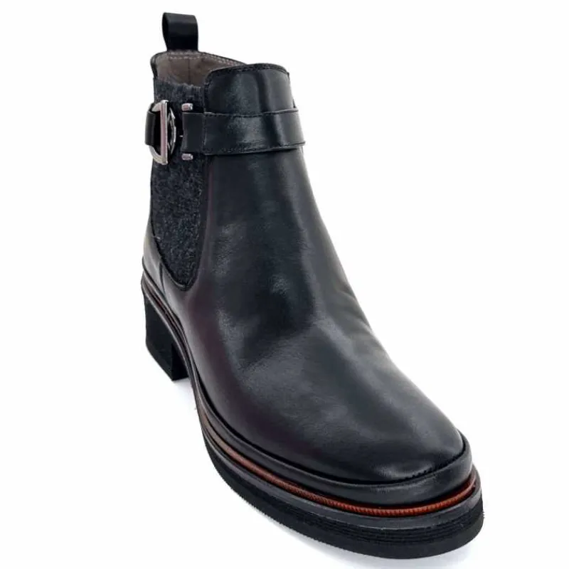 Bottines<XSA Bottines Légères 0180 Cuir Noir