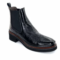 Bottines<XSA Bottines Légères 9176 Cuir Vernis Naplack Noir
