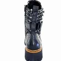 Montagne|Bottines<Mjus Bottines L43204 401 Cuir Textile Tweed Noir