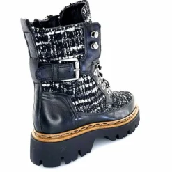 Montagne|Bottines<Mjus Bottines L43204 401 Cuir Textile Tweed Noir