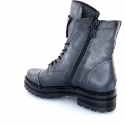 Rock|Fantaisie<Mjus Bottines M77277 301 Cuir Gris Métallique Bijoux Argent GrisMétal
