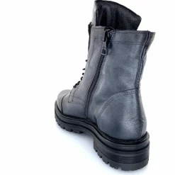 Rock|Fantaisie<Mjus Bottines M77277 301 Cuir Gris Métallique Bijoux Argent GrisMétal