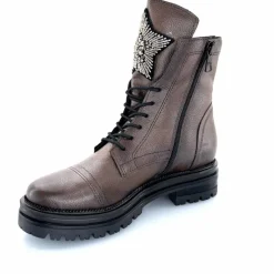 Rock|Fantaisie<Mjus Bottines M77277 301 Cuir Bronzo Bijoux Argent Marron