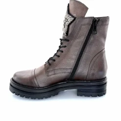 Rock|Fantaisie<Mjus Bottines M77277 301 Cuir Bronzo Bijoux Argent Marron