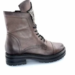 Rock|Fantaisie<Mjus Bottines M77277 301 Cuir Bronzo Bijoux Argent Marron
