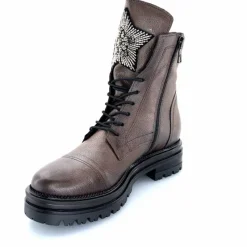 Rock|Fantaisie<Mjus Bottines M77277 301 Cuir Bronzo Bijoux Argent Marron