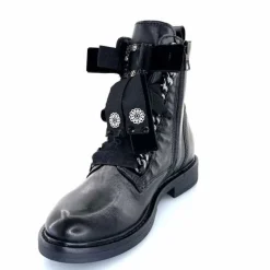 Rock|Féminin<Mjus Bottines T81204 101 6002 Cuir Noir