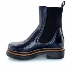 Basic|Bottines<Mjus Bottines T60204 101 Cuir Bleu Foncé Marine