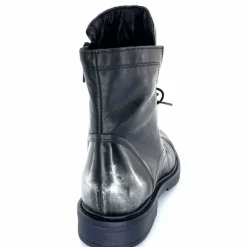 Rock|Fantaisie<Mjus Bottines T81209 201 Cuir Argent Noir