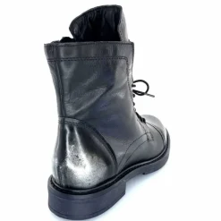 Rock|Fantaisie<Mjus Bottines T81209 201 Cuir Argent Noir