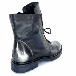 Rock|Fantaisie<Mjus Bottines T81209 201 Cuir Argent Noir
