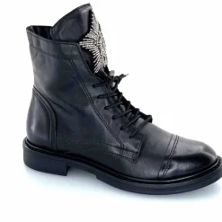 Rock|Fantaisie<Mjus Bottines T81209 201 Cuir Noir