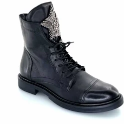 Rock|Fantaisie<Mjus Bottines T81209 201 Cuir Noir