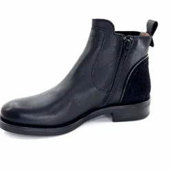 Basic<MKD Bottines Dean Cuir Noir