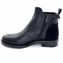 Basic<MKD Bottines Dean Cuir Noir