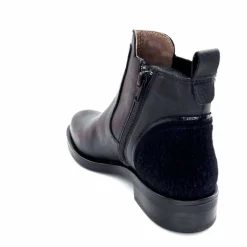 Basic<MKD Bottines Dean Cuir Noir