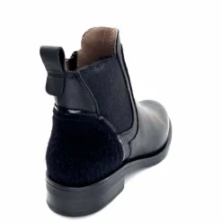 Basic<MKD Bottines Dean Cuir Noir