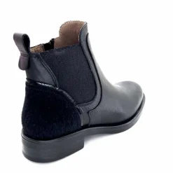 Basic<MKD Bottines Dean Cuir Noir