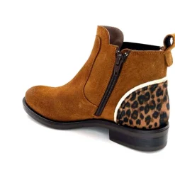 Animalier<MKD Bottines Dean Daim Marron