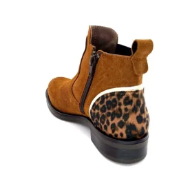 Animalier<MKD Bottines Dean Daim Marron