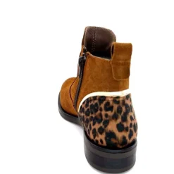 Animalier<MKD Bottines Dean Daim Marron