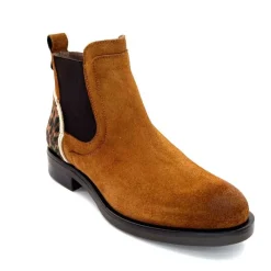 Animalier<MKD Bottines Dean Daim Marron