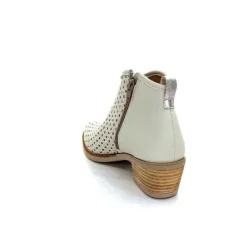 Bottines Eté<MKD Bottines Ferial Cuir Blanc Crème