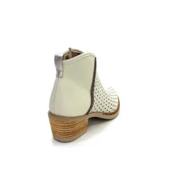 Bottines Eté<MKD Bottines Ferial Cuir Blanc Crème