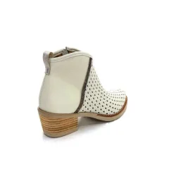 Bottines Eté<MKD Bottines Ferial Cuir Blanc Crème