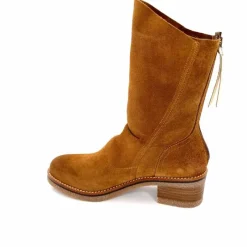 Talon|Féminin<MKD Bottines Jazon Daim Marron