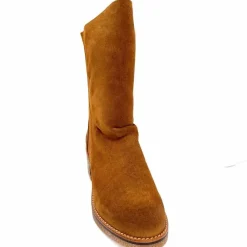 Talon|Féminin<MKD Bottines Jazon Daim Marron