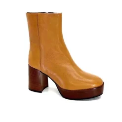Elégant|Bottines<l'arianna Bottines Pateforme Tr1556 Cuir Camel