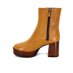 Elégant|Bottines<l'arianna Bottines Pateforme Tr1556 Cuir Camel