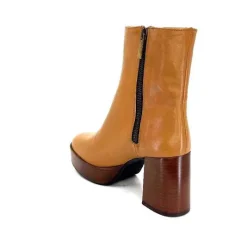 Elégant|Bottines<l'arianna Bottines Pateforme Tr1556 Cuir Camel
