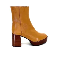 Elégant|Bottines<l'arianna Bottines Pateforme Tr1556 Cuir Camel