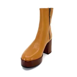 Elégant|Bottines<l'arianna Bottines Pateforme Tr1556 Cuir Camel