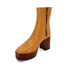 Elégant|Bottines<l'arianna Bottines Pateforme Tr1556 Cuir Camel