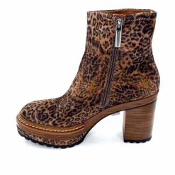 Talon|Animalier<Pons Quintana Bottines 10078.022 Daim Léo Léopard