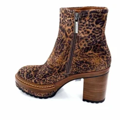 Talon|Animalier<Pons Quintana Bottines 10078.022 Daim Léo Léopard