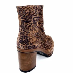 Talon|Animalier<Pons Quintana Bottines 10078.022 Daim Léo Léopard